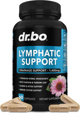 DR. BO pilules drainage lymphatique – emballage clair pour démarrer une routine de bien-être