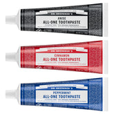 Dr. Bronner’s All-One Pâte dentifrice Menthe – pack fraîcheur durable et pratique