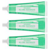 Dr. Bronner’s All-One Dentifrice menthe poivrée – pack3, étiquette écologique pour une usage responsable