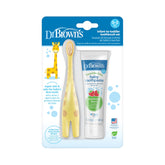 Dr. Brown's brosse girafe face avant, idéale pour premiers brossages.