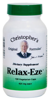 Relax-Eze Dr Christopher's: bouteille, pratique et calme naturel.