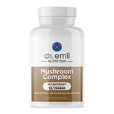 Capsule DR. EMIL NUTRITION montrant le complexe 10 champignons pour la clarté mentale.