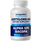 Dr. Maxwell Acétylcholine — bouteille de capsules favorisant mémoire et apprentissage