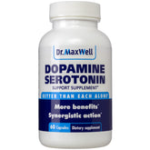 Dr Maxwell, capsules serotonine-dopamine, en bouteille renforçant humeur et motivation.