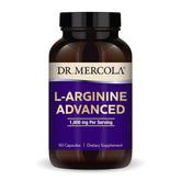 Dr. Mercola L-Arginine Advanced – Bouteille pratique pour énergie et bien-être.