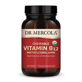 Dr. Mercola B12 comprimé en bouteille cerise, pratique et aromatisé naturellement