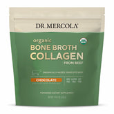 Dr. Mercola bouillon d’os collagene chocolat en poudre – soutien peau et cheveux.