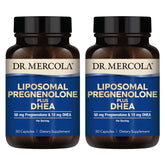 Dr Mercola Liposomal Pregnenolone DHEA – bouteille visible, soutien hormonal potentiel.