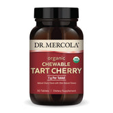Dr Mercola cerises acides biologiques à mâcher, goût fruité et pratique.