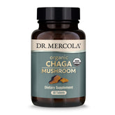 Dr. Mercola Chaga Organique – bouteille de capsules et utilisation quotidienne potentielle