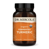 Dr Mercola Curcuma fermenté – bouteille, biodisponibilité améliorée et concentration élevée de curcuminoïdes