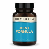 Formule articulations Dr. Mercola : bouteille ouverte et capsules pour le soutien des articulations.