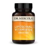 Dr. Mercola Liposomal D3 – Bouteille visible, soutien quotidien potentiel de l'immunité