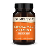 Dr. Mercola Liposomal Vitamin C, bouteille illustrant une absorption liposomale potentielle
