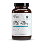 Dr. Mercola Pure Power Créatine Monohydrate, bouteille: énergie soutenue pour entraînements intenses.