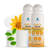Dr. Robaina Arnica Roll-On en action, application mains libres après l'entraînement.