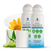Dr. Robaina DMSO Roll-On : bouteille-presentation et absorption rapide.