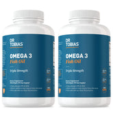Dr. Tobias Omega 3: bouteille de gélules pour l'apport quotidien.