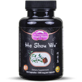 Dragon Herbs He Shou Wu: bouteille 500 mg soutient potentiel d'énergie et de vitalité.