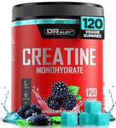 Gommes Dralot Creatine Monohydrate en bouteille, pratique et puissante.