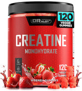 Dralot Gummies Créatine Monohydrate – bouteille prête à l'emploi pour énergie et endurance.