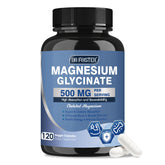 DRFOSTER Magnesium glycinate 500 mg avec zinc et D3, favorise une absorption élevée.