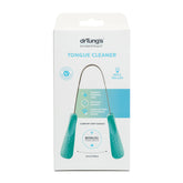 Gratte-langue DrTung's en acier inoxydable avec poignée ergonomique pour un nettoyage efficace.