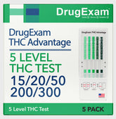 DrugExam THC Avantage : détection à 5 niveaux pour évaluer rapidement votre statut.