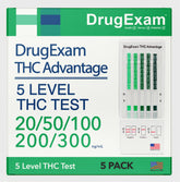 DrugExam Test Dip Card : emballage pratique pour un dépistage rapide à domicile.