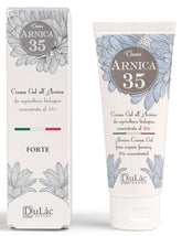 Crème Arnica DULÀC 75 ml en emballage, prête à l'emploi.