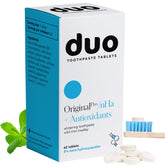 Duo tablettes dentaires nHa dans bouteille en verre, brillance naturelle possible au quotidien