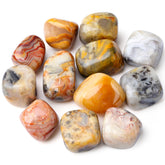 DUQGUHO Crazy Lace Agate: pierres irrégulières pour décor et tranquillité