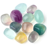 DUQGUHO fluorite – pierres irrégulières polies, parfaites pour concentration et déco zen.