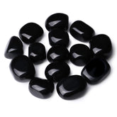 DUQGUHO obsidienne noire – pierres polies pour décoration et protection contre les énergies négatives.