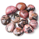 DUQGUHO Rhodonite pierres irrégulières décoratives apportant harmonie à votre espace