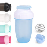Shaker D.Y.A 16oz bleu avec bouchon, parfait pour protéines et shakes.