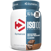 Dymatize ISO100, poudre-proteine-hydrolisee-fudge-brownie, absorption rapide après l’effort.