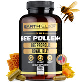 Earth Elixir Pollen Bio Tablettes - énergie naturelle pour la journée