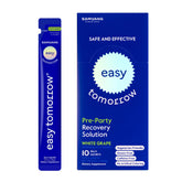 EASY TOMORROW jelly stick before drinking closeup for quick hydration