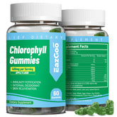Gommes chlorophylle EAZGOO en bouteille, énergie naturelle et détox douce.