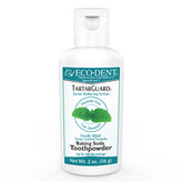 Eco-Dent TartarGuard poudre dentifrice, emballage variable, idéal pour un brossage sans fluorure.