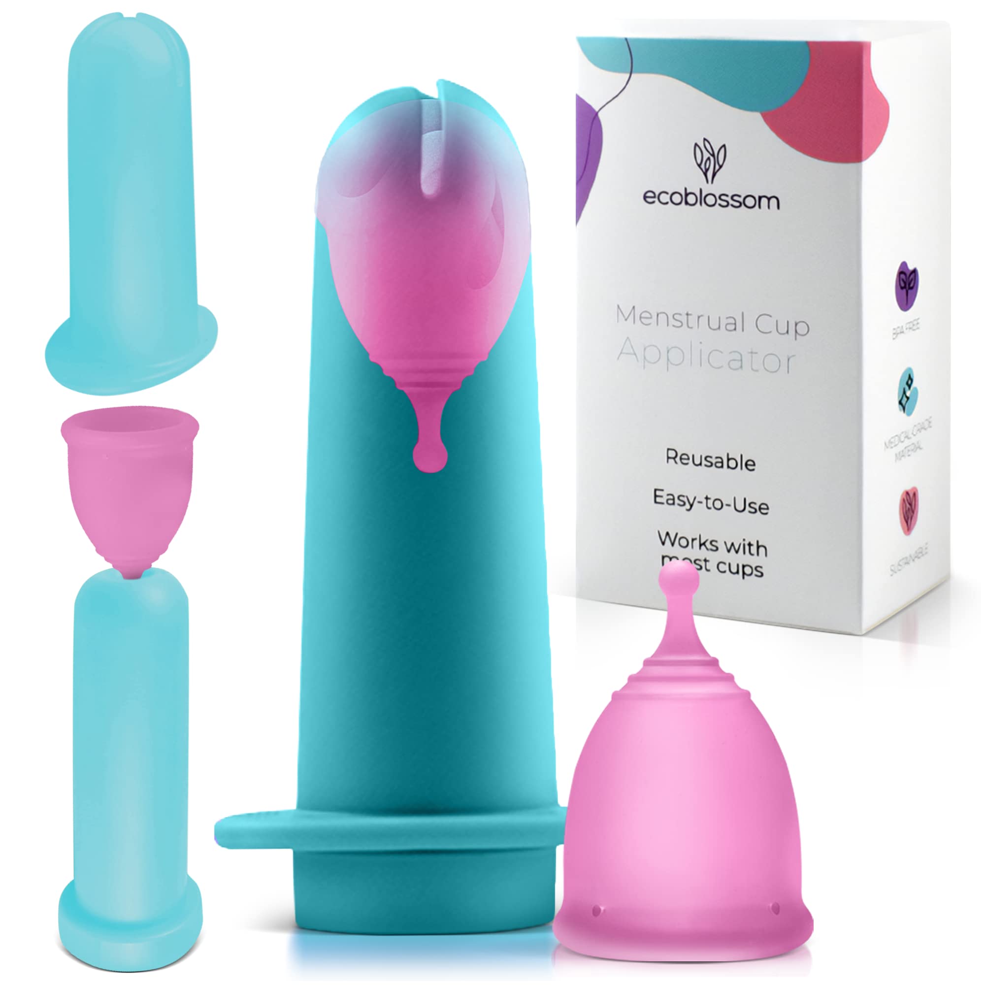 EcoBlossom applicateur coupe menstruelle – insertion-douce et pratique.