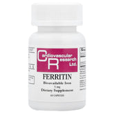 Capsules ferritine Ecological Formulas dans la bouteille, pratique pour une routine quotidienne.