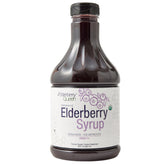 Elderberry Queen Sirop Sureau Noir Bouteille pratique pour la famille.