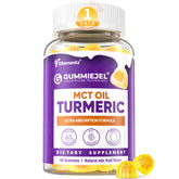 Ellamentz Gummies Curcuma Gingembre Poivre Noir – bouteille visible, absorption potentielle améliorée