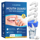 Elsophie garde-dents contre le grincement nocturne en place pour une nuit plus calme.