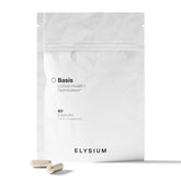 ELYSiUM Basis NAD+, bouteille visible, énergie potentielle pour la journée