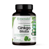 EMERALD LABS Extrait de Ginkgo Biloba – bouteille avec 60 capsules, format pratique.