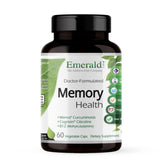 Gélules végétales Emerald Labs Memory Health dans une bouteille, soutien potentiel à la concentration.
