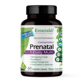EMERALD LABS Prénatal: bouteille de capsules végétales faciles à avaler.